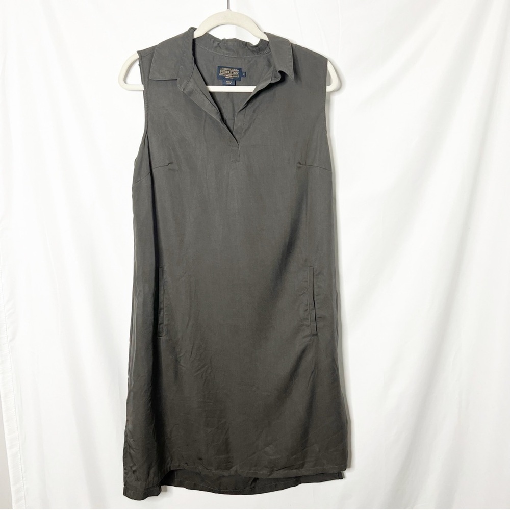 Pendleton Grey Tencel Sleeveless Lightweight Dress Size Medium